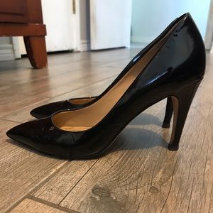 Diane Von Furstenberg Black Patent Heels